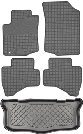OEM Juego De Alfombrillas De Goma Para Coche Y Alfombrilla Para Maletero Para Citro&euml;n C1 Hatchback (5 Puertas) Desde Julio De 2014
