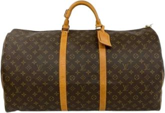 Louis Vuitton Pre-owned Boston tas - Dames - Vintage Weekendtas - Bruin - ONE Size - Leer - Vintage