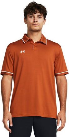 Under Armour Team Tipped Mens Short Sleeve Polo Shirt, Texas Orange / White, XXXXL