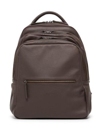 Mars&egrave;ll Triparto leather backpack - Brown
