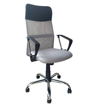 Home Heavenly Home Heavenly - Silla De Escritorio Jasper, Silla De Oficina Ergon&oacute;mica Con Respaldo Alto Tapizado En Tela Transpirable Y Asient Color: Gris