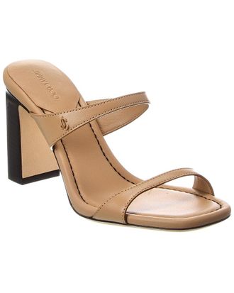 Jimmy Choo London Lucian 85 Leather Sandal