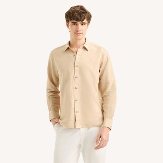 Nautica Mens Linen Shirt