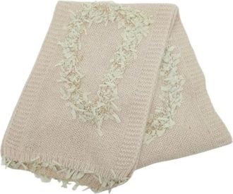 Dior Pre-owned Scarves, female, Pink, Size: ONE SIZE Pre-owned Angora Nylon Scarf