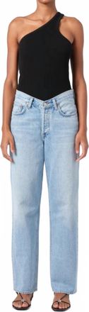 A Gold E V-Waist Baggy Jean In Prevail