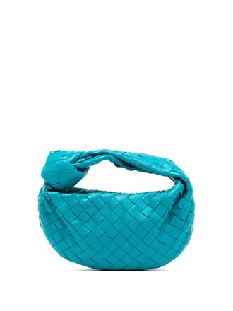 Bottega Veneta 2012-2025 Mini Nappa Intrecciato Jodie hobo bag - women - Nappa Leather - One Size - Blue
