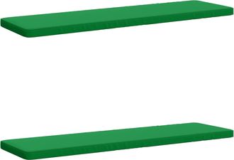 vidaXL Cojines Para Banco De 2 Piezas Vught 2 Uds. 100% Poli&eacute;ster Vidaxl