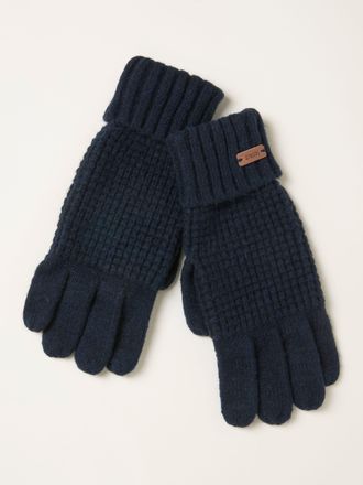 Fat Face FatFace Navy Waffle Gloves