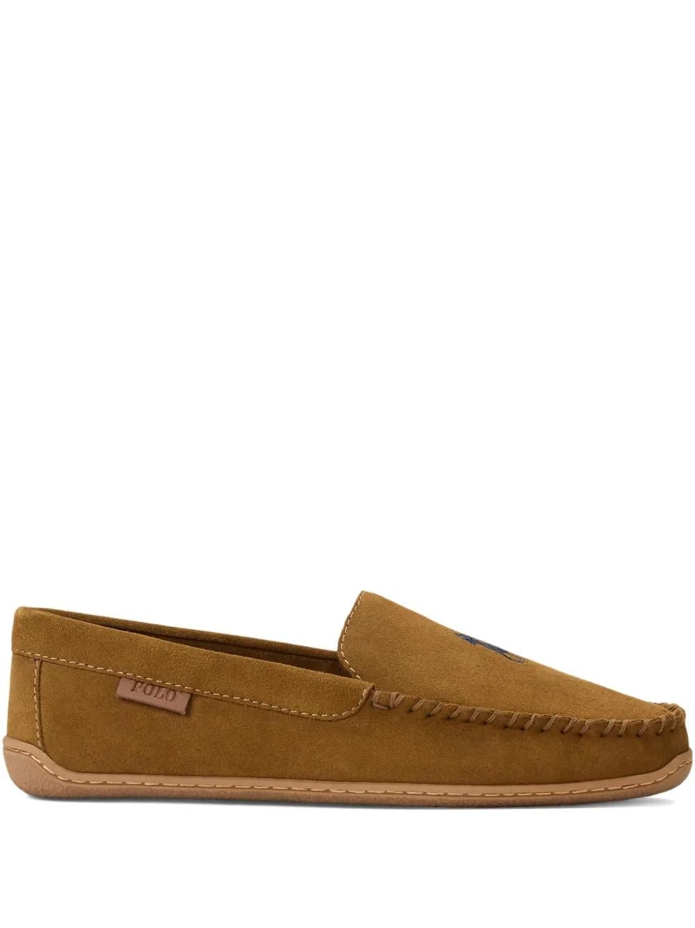 Ralph Lauren Tan Suede Kennith Slip On Loafers Size 8.5D Ralph Lauren Loafers Suede | eBay main image 3
