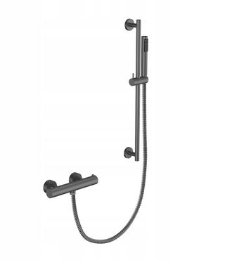 OEM Conjunto De Ducha De Superficie Veo Ii De Grafito Con Termostato Besco