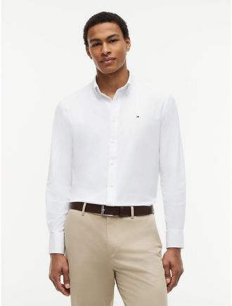 Tommy Hilfiger Mens Regular Fit TH Performance Shirt - White - L