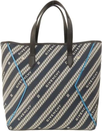 Givenchy Pre-owned Tote Bags, female, Blue, Size: ONE SIZE Pre-owned Canvas totes