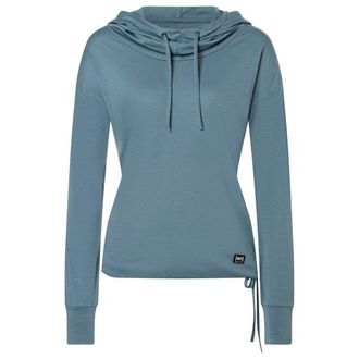 super.natural Funnel Hoodie Hoodie f&uuml;r Damen | grau/t&uuml;rkis