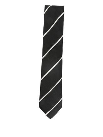 Tom Ford striped tie - Zwart