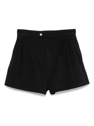 Filippa K high-waisted pleated shorts - women - Organic Cotton - 40 - Black