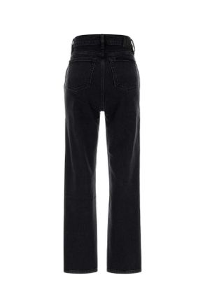 Anine Bing Womens Black Stretch Denim Jane Jeans Vintageblack Exterior: Cotton Elastane