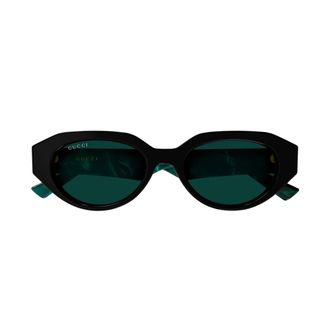 Gucci Panthos Zonnebril - Dames - Accessoires - Zwart - Maat: 53 MM Nylon