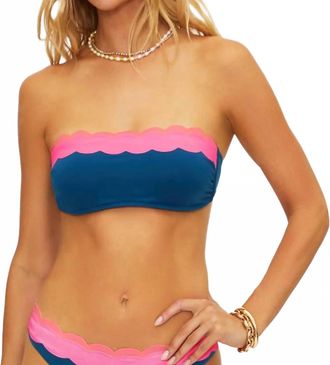 Beach Riot Sybil Bikini Top In Seashell Isle Colorblock