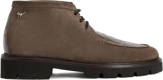 Giuseppe Zanotti RIVAUX HIGH veterlaarzen met krokodillenprint - Bruin