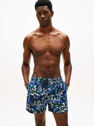 Tommy Hilfiger Mens Printed 7 Swim Trunk - Navy - XXL