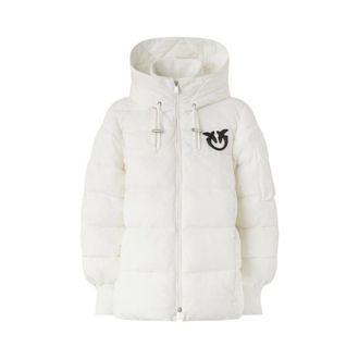 Pinko Winter Jackets, female, White, Size: XS Crusca Down Jacket