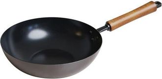 Joyce Chen Carbon Steel Ceramic Nonstick Stir Fry Pan in Black at Nordstrom, Size Medium