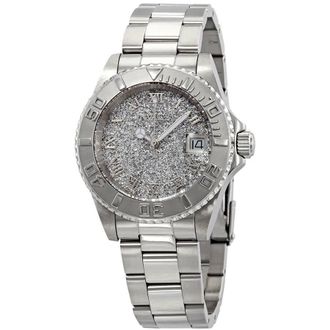 Invicta Angel Silver Glitter Dial Stainless Steel Ladies Watch 22706