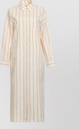 Toteme silk striped shirt dress