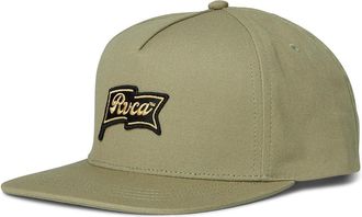 Rvca On Shore Snapback Traditional Mens Hats Ranger Green, Cotton