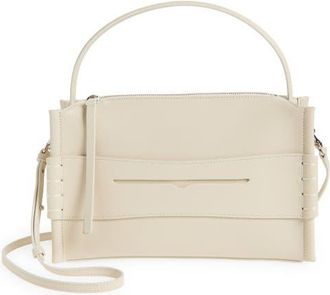 J.W.Anderson Loafer Leather Top Handle Bag in Off White 002 at Nordstrom