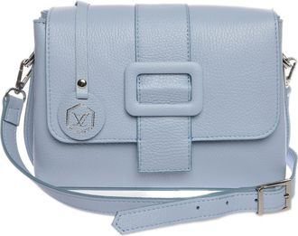 Luisa Vannini Turquoise Rundleer Tas