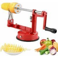 OEM Cortador En Espiral, Cortador De Patatas De Acero Inoxidable, Cortador De Patatas Fritas, Pelador De Patatas, Descorazonador De Frutas, Rebanador Gira