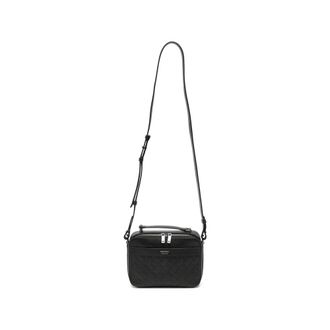 Ferragamo Gancini-embossed Leather Messenger Bag