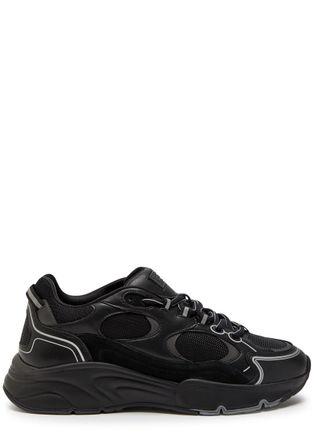 Cleens Pulse Runner Panelled Mesh Sneakers - Black - 41 (IT41 / UK7)