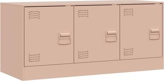 Berkfield Home TV Cabinet Pink 99x39x44 cm Steel | Size: 99 x 39 x 44 cm
