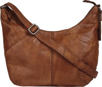 Spikes & Sparrow Umh&auml;ngetasche SPIKES & SPARROW, Damen, Gr. B/H/T: 35cm x 32cm x 4cm onesize, braun (cognac), Leder, vintage, Taschen Umh&auml;ngetasche, echt Leder