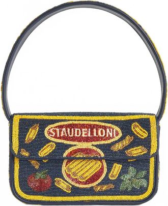 Staud Womens Tommy Beaded Pasta Staudelloni Shoulder Bag In Multicoloured