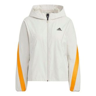 adidas (WMNS) adidas Sports Hooded Jacket White HF2467