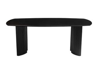 VENTE-UNIQUE.COM Mesa de comedor madera negro