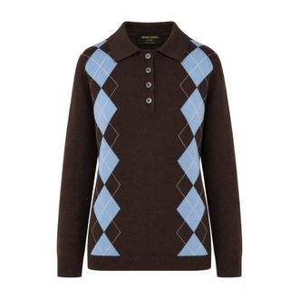 Gran Sasso Jersey de cuello redondo - Knitwear - Mujer - Marr&oacute;n - XL