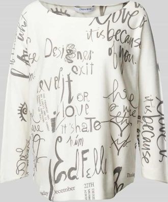 Zabaione Strickpullover mit U-Boot-Ausschnitt Modell La44ylaa in Black, Gr&ouml;&szlig;e M/L