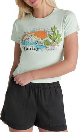Hurley Badlands Baby Tee in Spray at Nordstrom Rack, Size X-Small