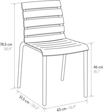 Milani Home ALGORAND - sedia di design moderno in polipropilene