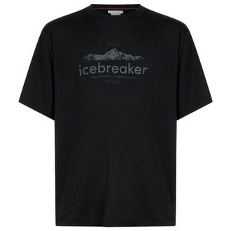 Icebreaker Merino 150 Tech Lite S/S Relaxed Tee Heritage Merinoshirt f&uuml;r Herren | schwarz