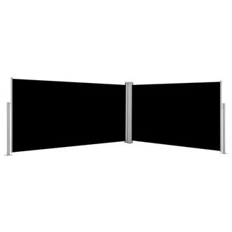 Berkfield Home Retractable Side Awning Black 160x600 cm