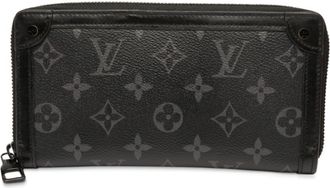 Louis Vuitton Black Pvc Leather Long Wallet (Bi-Fold) (Pre-Owned)