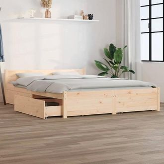 vidaXL Giroletto Con Cassetti 135x190 Cm Double - Vidaxl