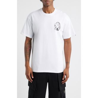 Billionaire Boys Club BB World Helmet Head Cotton Graphic T-Shirt in White at Nordstrom, Size Xx-Large