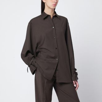 Toteme Brown wool shirt