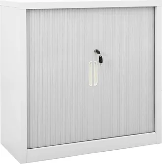 vidaXL Armario Con Puerta Corredera Gris Acero 90x40x90 Cm Vidaxl